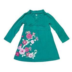 Tea Collection Ingrid Street Wrap Neck Dress Size 2